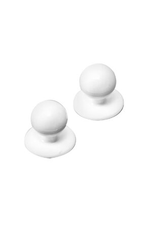 Kokajaki nööbid,12 tk, valged