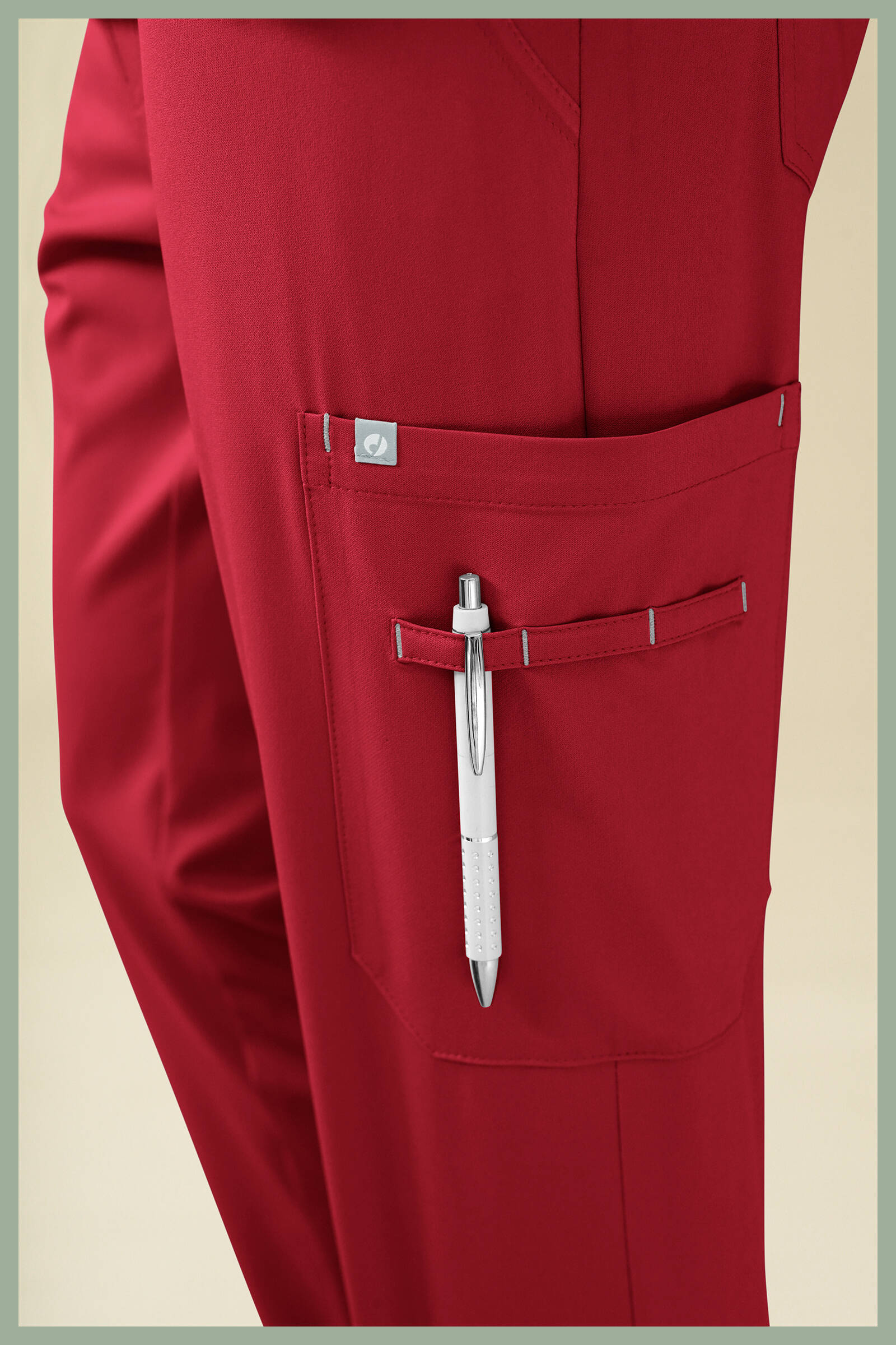Meeste tööpüksid Kaere, soonikuga, punased - Image 8