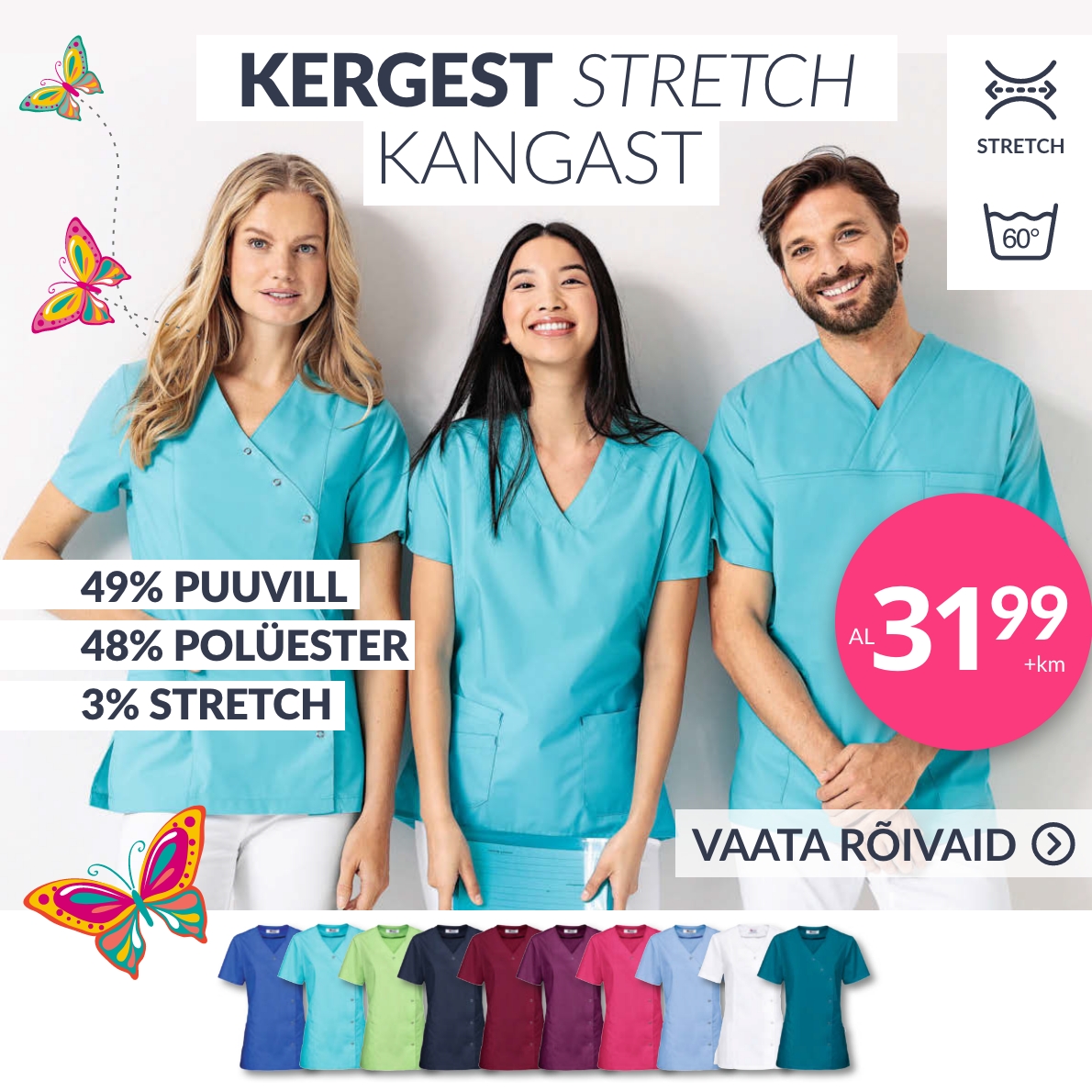 Kergest stretch-kangast