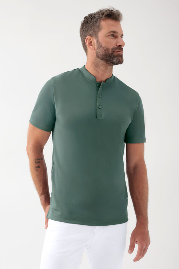 COMFY FLEX veniv meeste särk - püstise kraega, tumeroheline