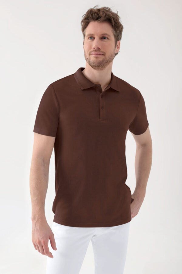 COMFY FLEX veniv meeste särk - püstise kraega, pruun