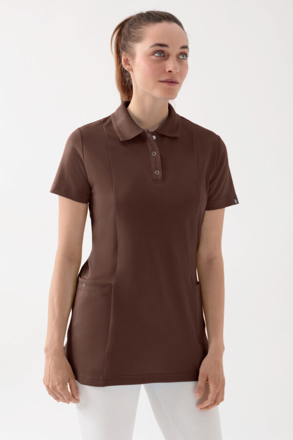 COMFY FLEX Stretch naiste tuunika - polokraega, pruun