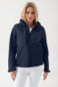 Softshell-jakk unisex – eemaldatav kapuuts, tumesinine