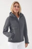 Softshell-jakk unisex – eemaldatav kapuuts, rauahall