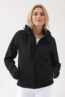 Softshell-jakk unisex – eemaldatav kapuuts, must