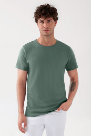 CORE meeste särk - ümara kaelusega, tumeroheline