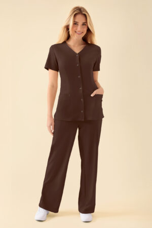 KAERE naiste tuunika - pruun, nööpidega