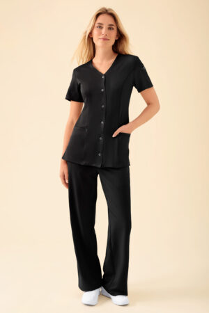 KAERE naiste tuunika - must, nööpidega