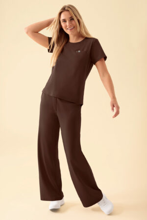 KAERE naiste särk - ümara kaelusega, pruun