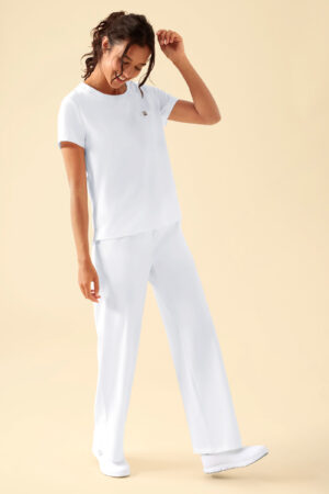 KAERE naiste särk - ümara kaelusega, valge