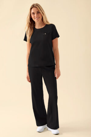 KAERE naiste särk - ümara kaelusega, must