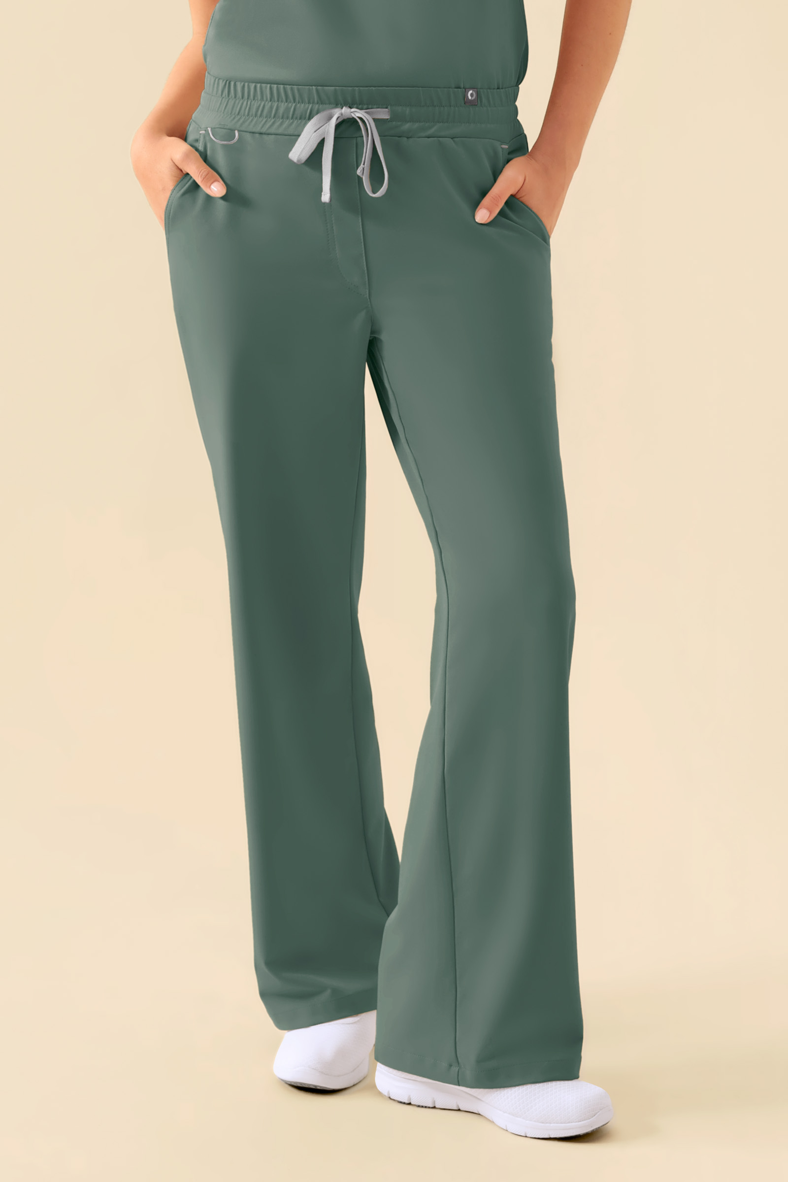 KAERE naiste laiad püksid - tumerohelised - Image 2