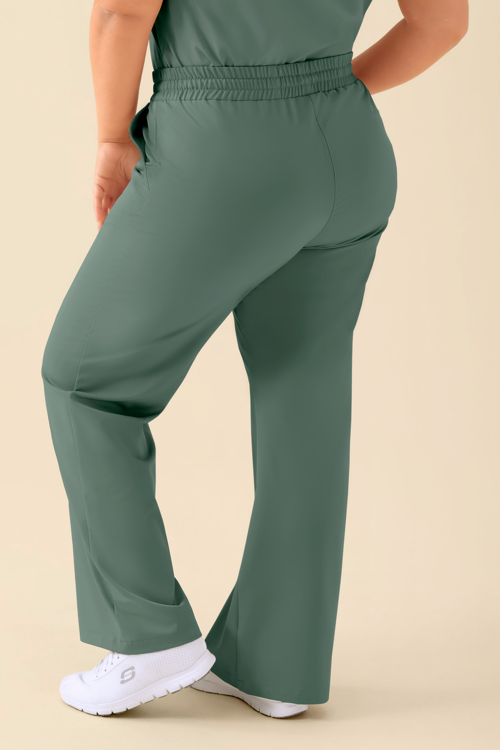 KAERE naiste laiad püksid - tumerohelised - Image 5