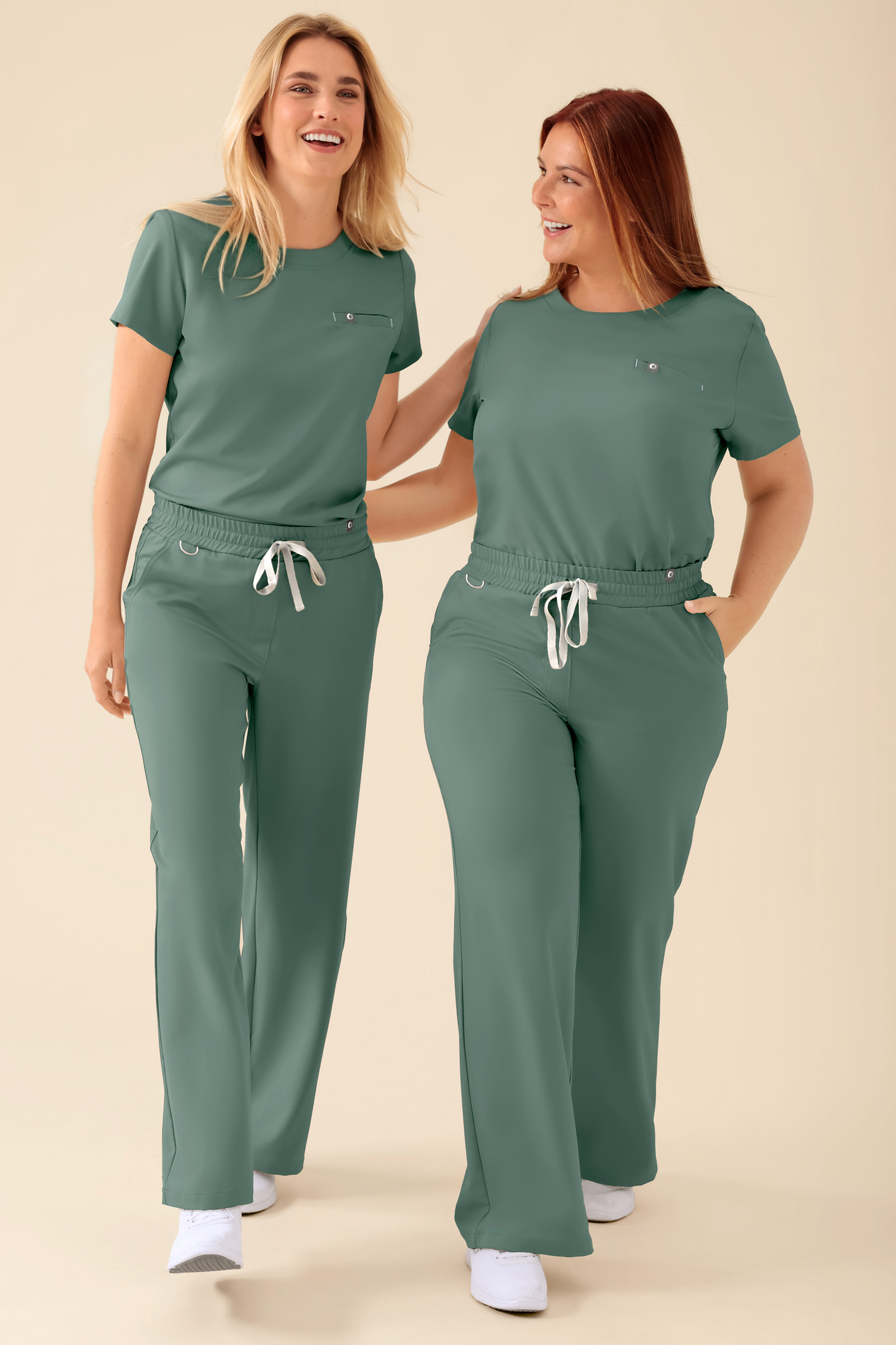 KAERE naiste laiad püksid - tumerohelised - Image 6