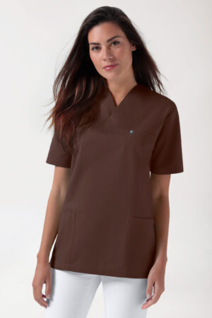 GREEN veniv tuunika unisex - V-kaelus, pruun