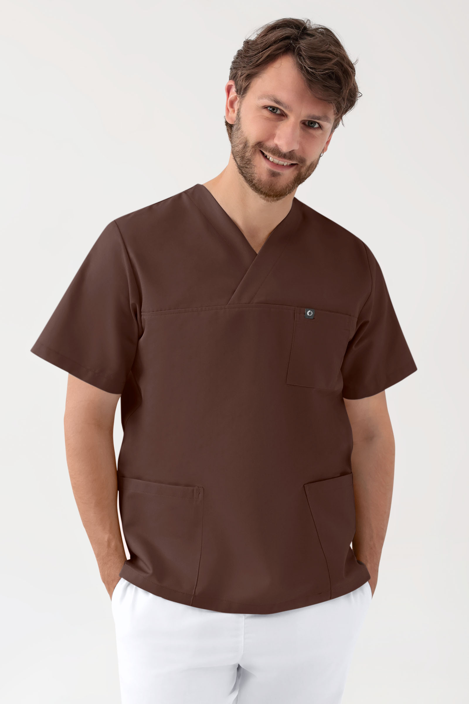 GREEN veniv tuunika unisex - V-kaelus, pruun - Image 2