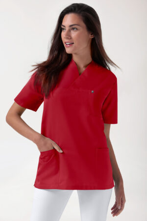 GREEN veniv tuunika unisex - V-kaelus, punane