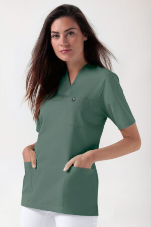 GREEN veniv tuunika unisex - V-kaelus, tumeroheline