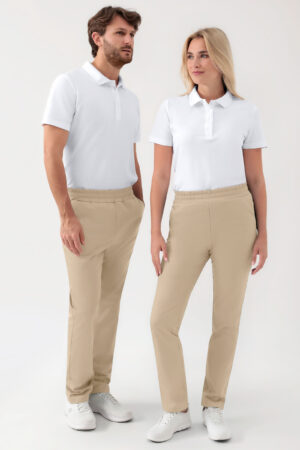 GREEN venivad püksid unisex - elastne vöökoht, liivakarva