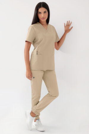 GREEN veniv tuunika naistele - V-kaelus, liivakarva