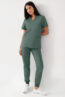 GREEN veniv tuunika naistele - V-kaelus, tumeroheline