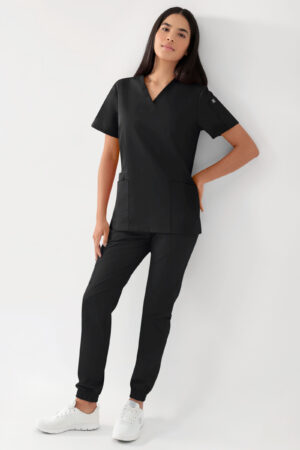 GREEN veniv tuunika naistele - V-kaelusega must