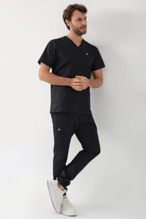 GREEN veniv tuunika meestele - V-kaelus, must