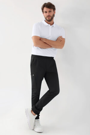 GREEN venivad püksid meestele - must