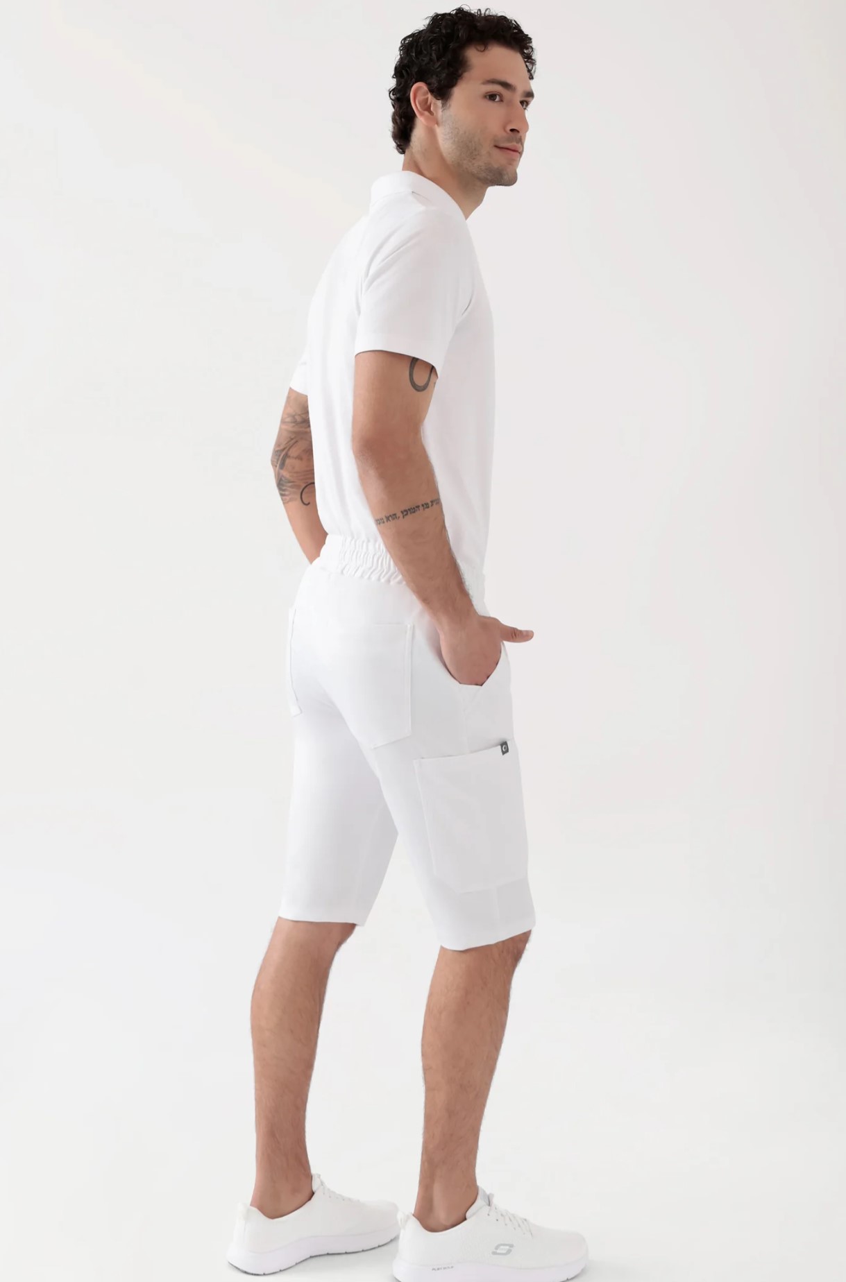 COMFY FLEX Stretch unisex poolpikad püksid, unisex, valged - Pilt 3