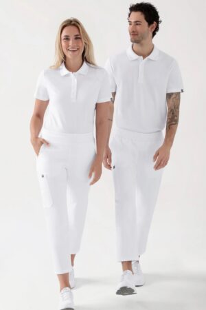 COMFY FLEX Stretch unisex püksid, 7/8 pikkus , valged