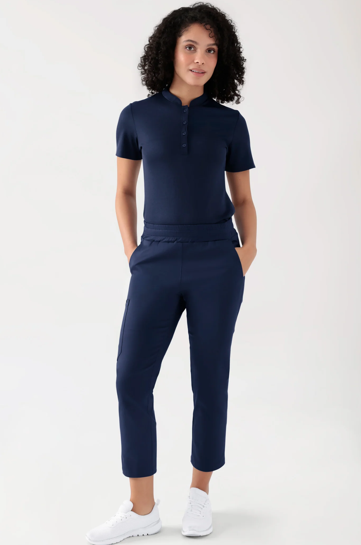 COMFY FLEX Stretch unisex püksid, 7/8 pikkus, sinised - Pilt 3