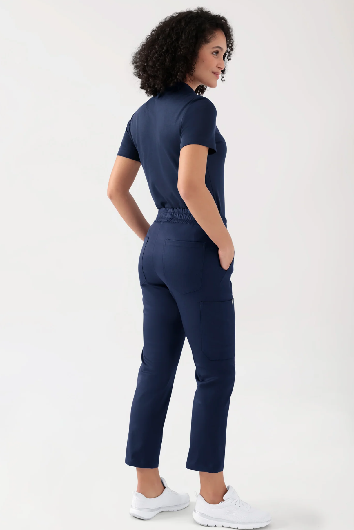 COMFY FLEX Stretch unisex püksid, 7/8 pikkus, sinised - Pilt 2